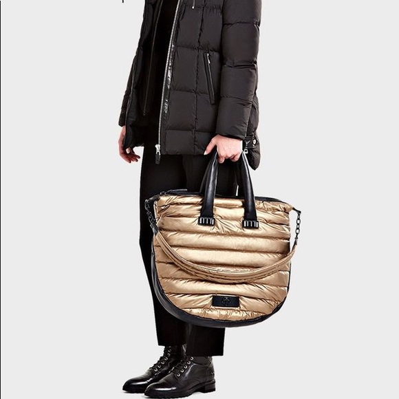 RUDSAK Handbags - NEW Rudsak golden metallic/black extra large bag